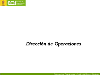 Dirección de Operaciones 