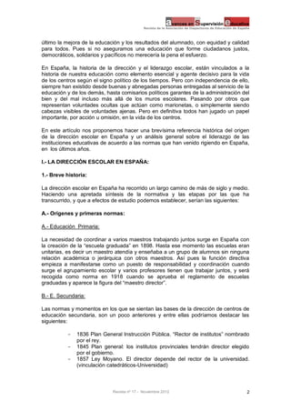 Dirección de centros escolares | PDF