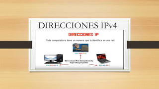 DIRECCIONES IPv4
 