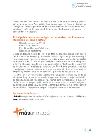 La Dirección de los Recursos Humanos en la provincia de Málaga 2.016