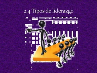 Debe tener la capacidad para utilizar las diferentes formas de poder y para influir en la conducta de seguidores.2.1 Definición