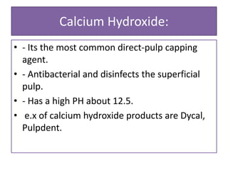 Direct and indirect pulp capping | PPTX