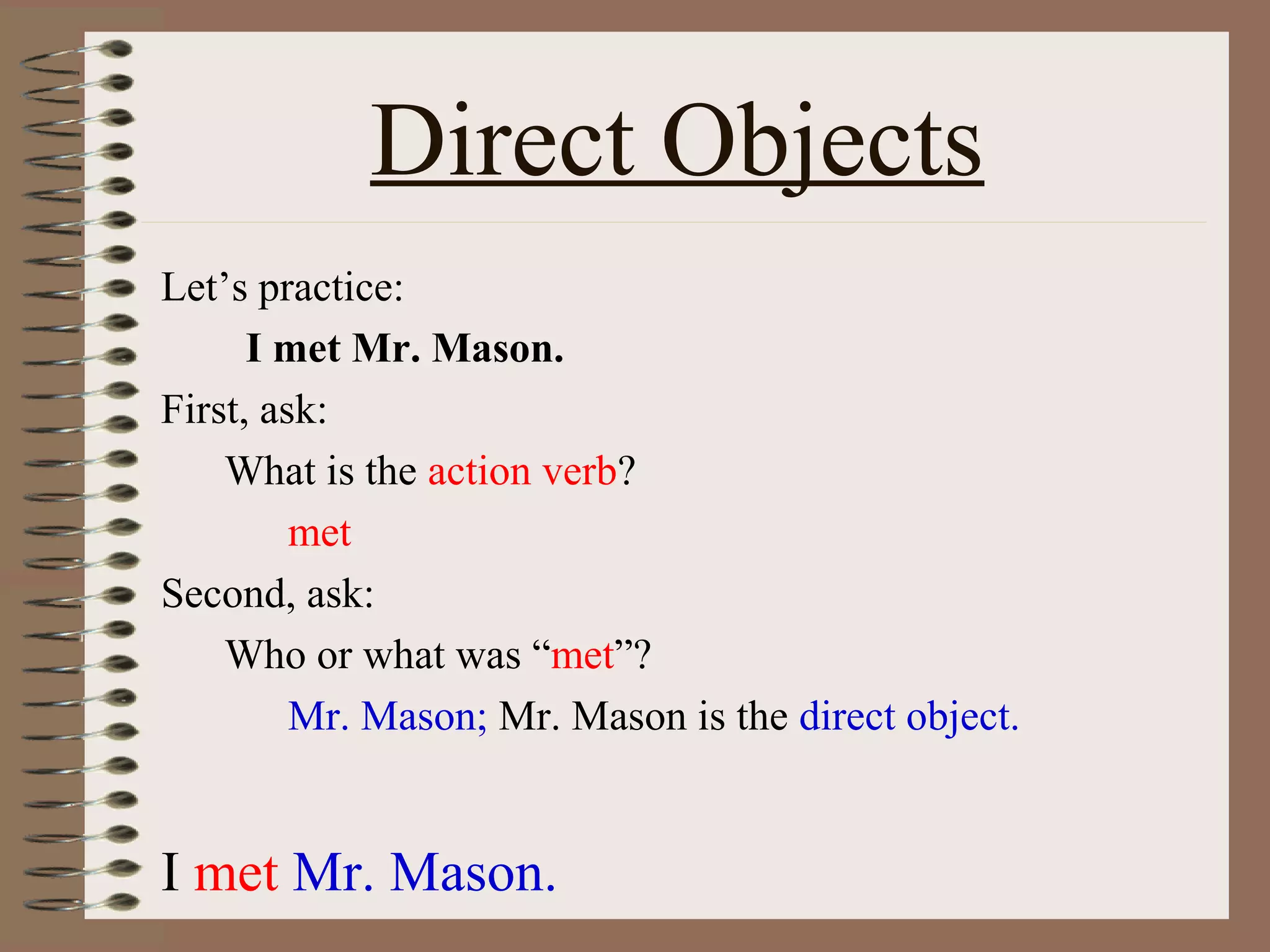Direct and-indirect-objects-power point | PPT