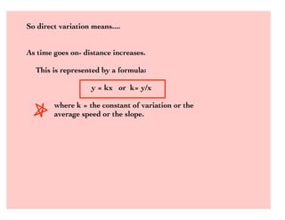 5.3 Direct Variation Notes