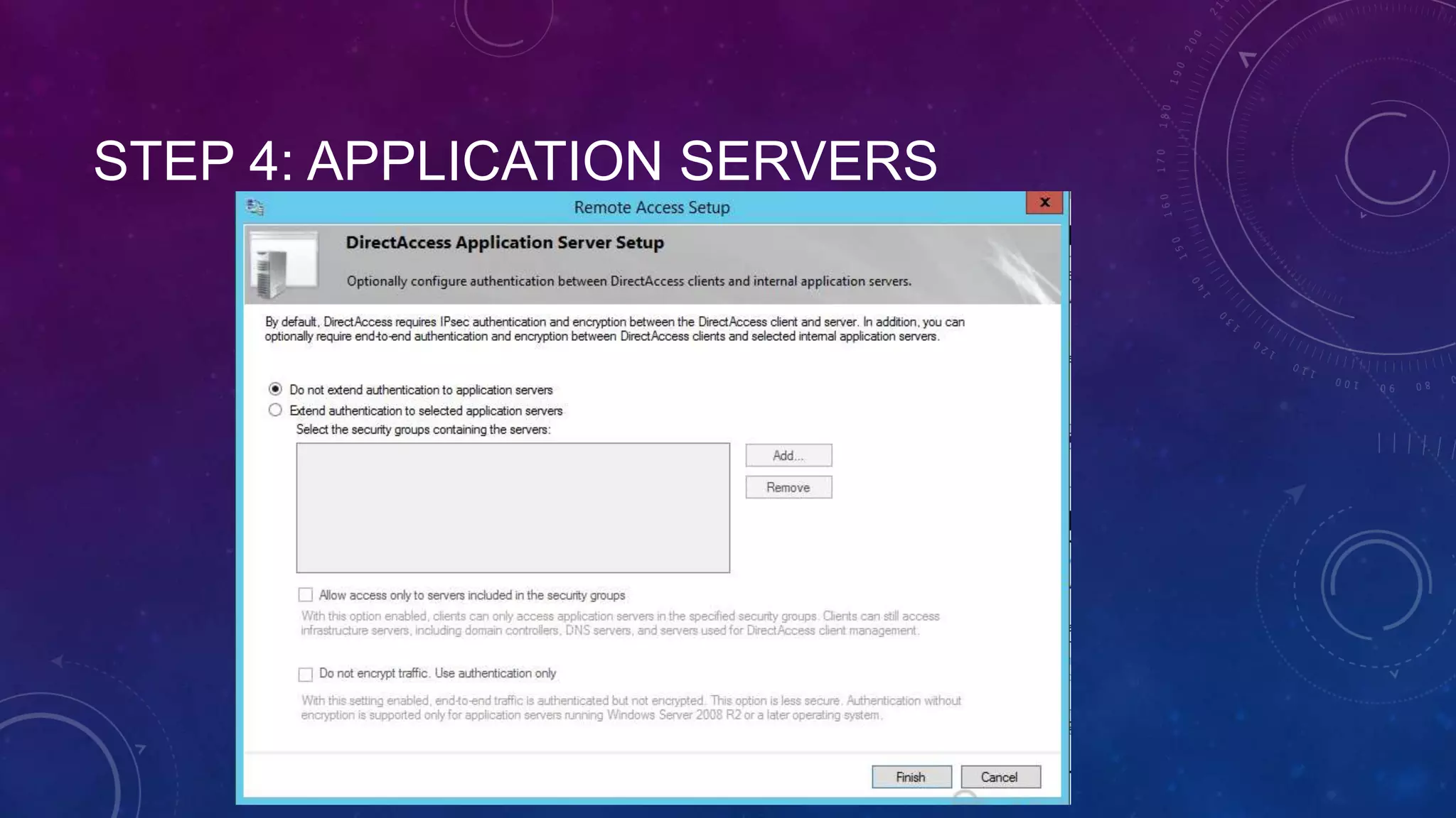 STEP 4: APPLICATION SERVERS
 