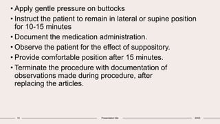 Suppository Application DIRECT ADMINISTRATION.pptx