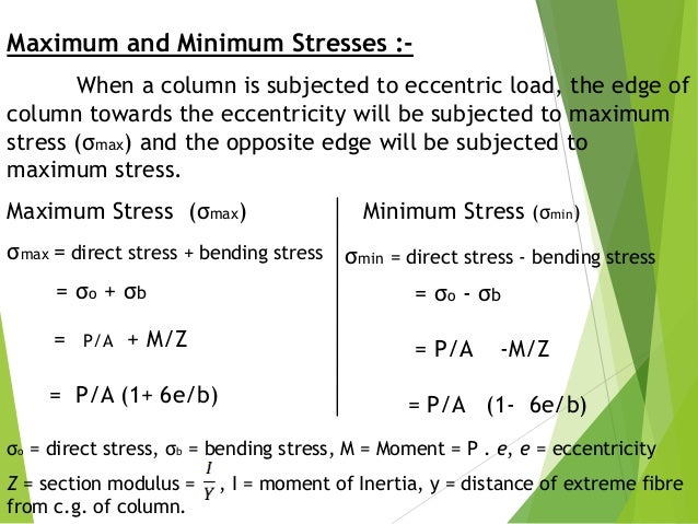 Direct And Bending Stress