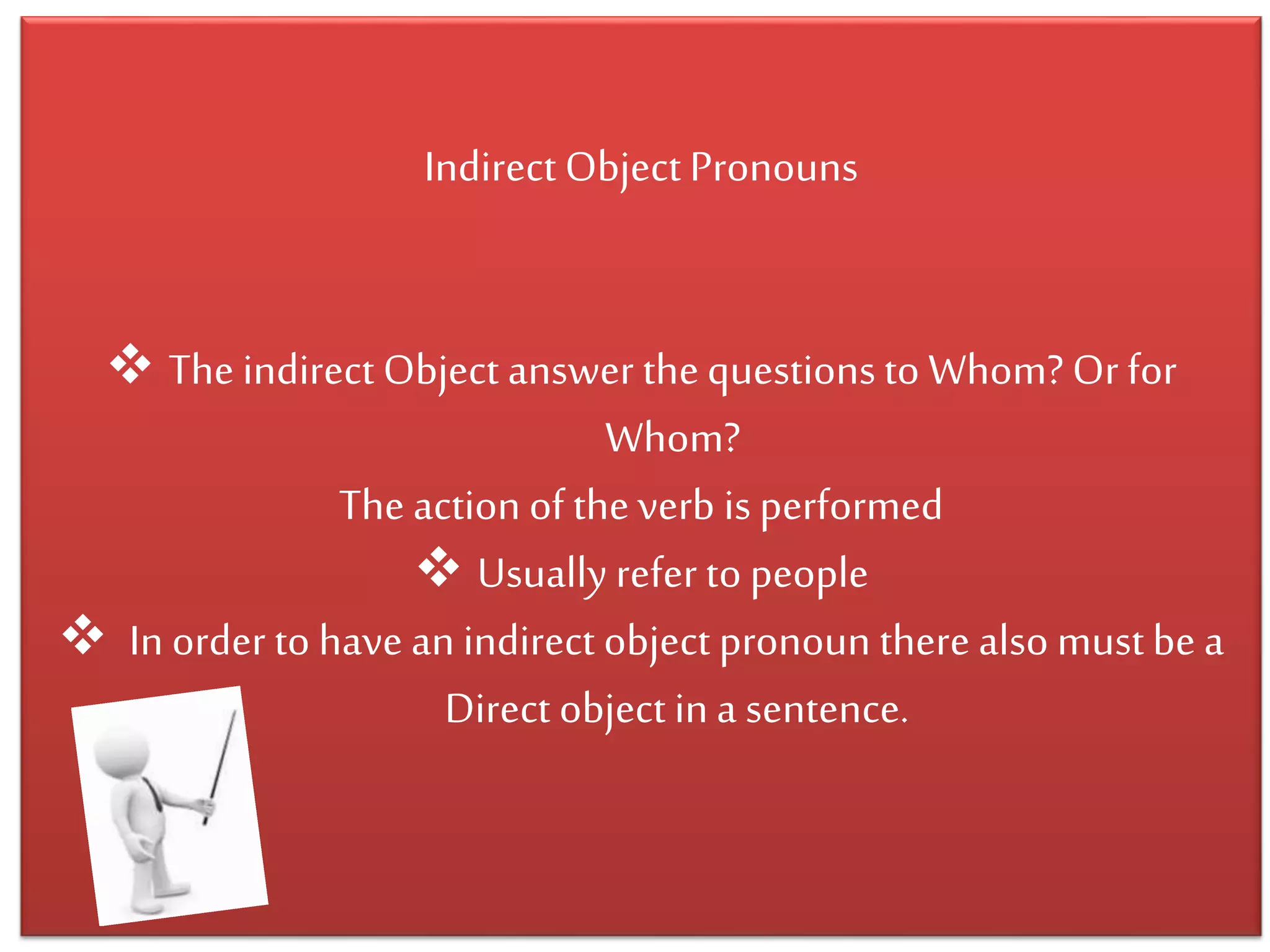 Direct and Indirect Object Pronouns | PPTX