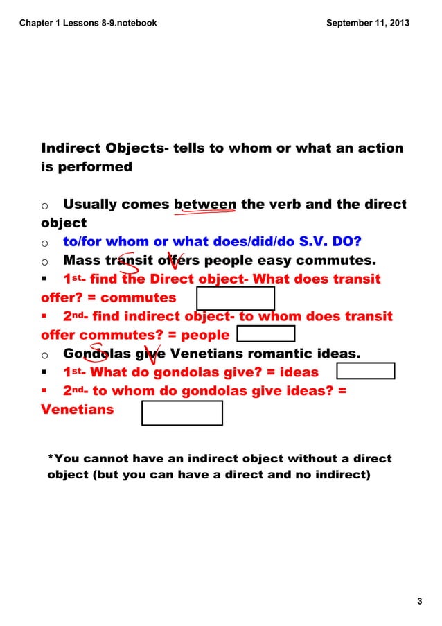Direct and indirect objects | PDF
