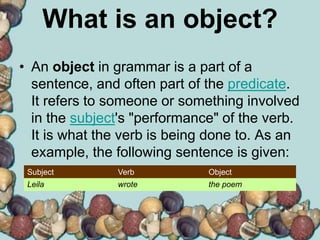 Direct and indirect objects | PPTX