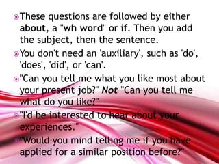 Direct and indirect question | PPTX