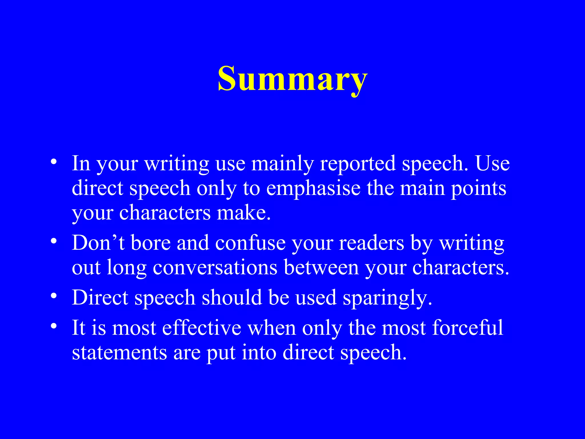 Direct and indirect speech | PPT