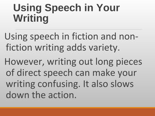 Direct and indirect speech | PPT