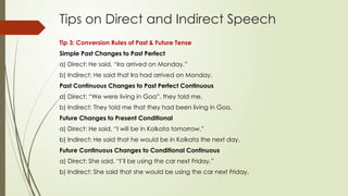 Direct and Indirect Speech.pptx When we use direct speech in writing ...