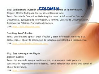 Directorio de Blogs Latinoamericanos en Bibliotecología y Documentación