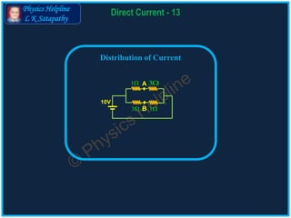 Physics Helpline
L K Satapathy
Direct Current - 13
Distribution of Current
1 3
3 1
A
B
10V
 