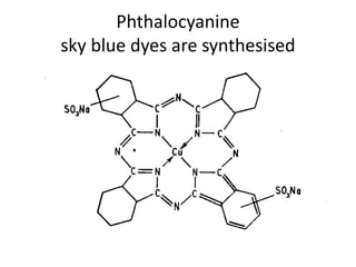 Phthalocyanine
sky blue dyes are synthesised
 
