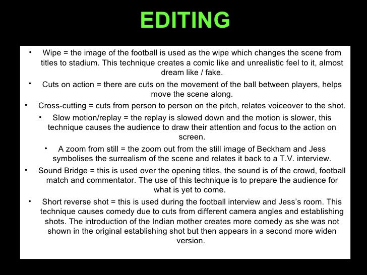 Bend it like beckham essay