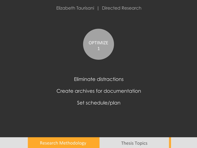 Methodology Chart and Proposed Topics | PPT