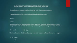 Direct energy weapons | PPTX