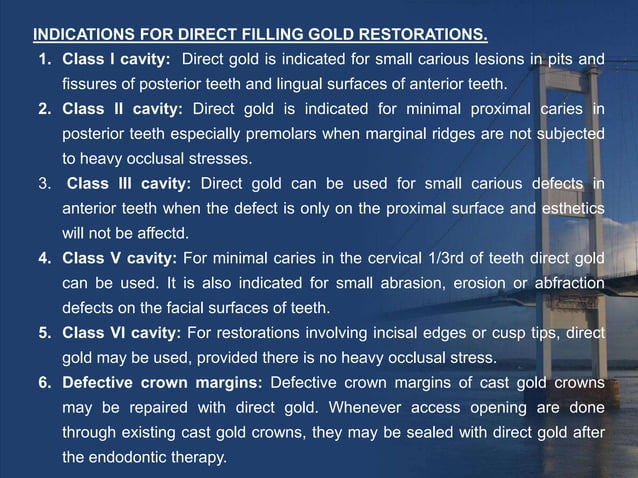 Direct filling gold | PPTX | Oral care | Personal Care