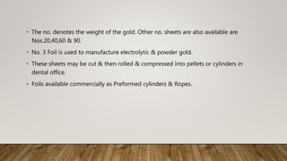 Direct filling gold | PPTX