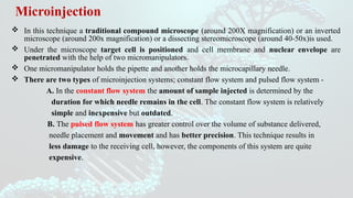 Direct Gene Transfer Techniques for Developing Transgenic Plants | PPTX