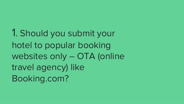 Ota Share Of Hotel Bookings Ota Share Of Hotel Bookings