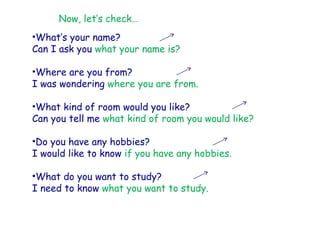 Direct & Indirect questions | ODP