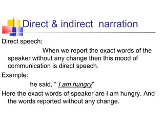 Direct and Indirect Speech | PPT
