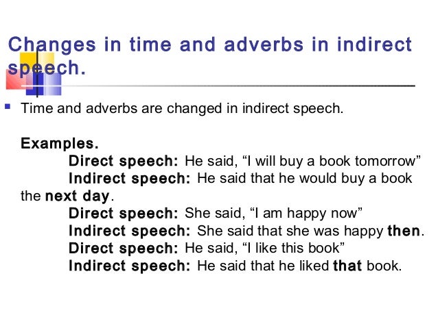 Direct And Indirect Speech