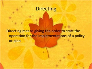 Directiing Directing.ppt