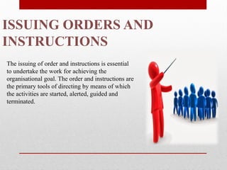 directing presentation (principle of management) | PPTX