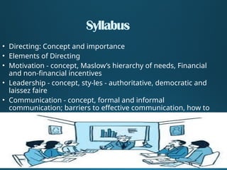 DIRECTING,class12,ppt,education,internet,management | PPTX