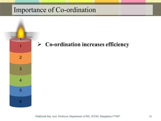 Importance of Co-ordination
2
3
4
5
6
1  Co-ordination increases efficiency
46
 
