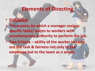 Directing Process Involves Directing_2011 | PPTX