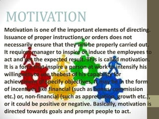 Directing ppt | PPTX