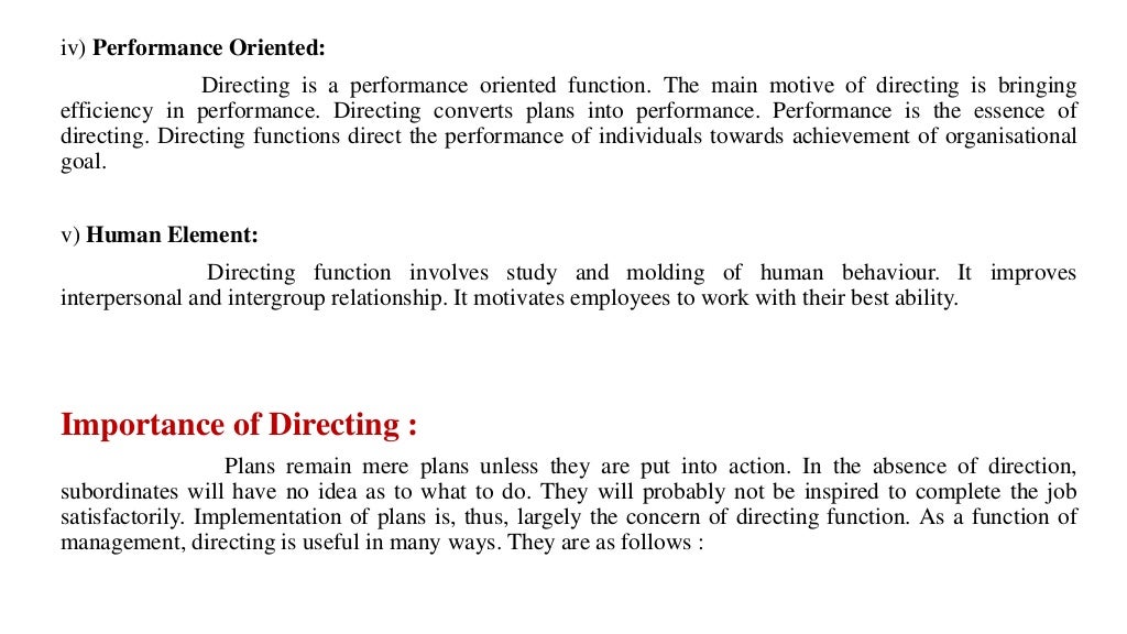 Case study on directing in management image