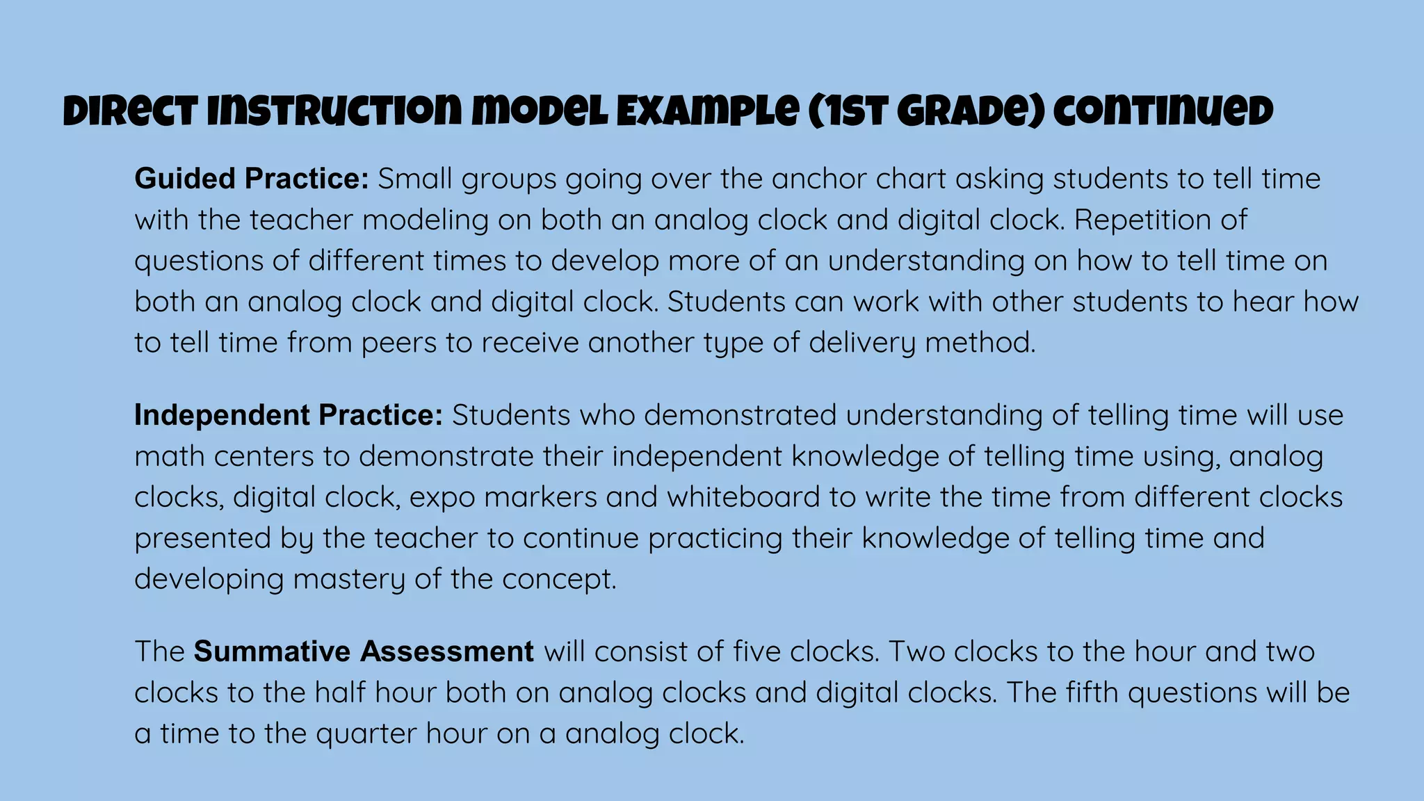 Direct Instruction Model PPT