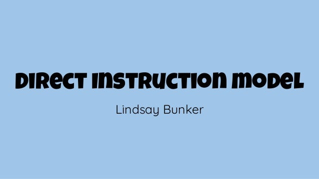 Direct Instruction Model
