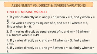 Type of Variation: DIRECT & INVERSE VARIATIONS.pptx
