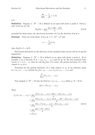 Directional derivative and gradient | PDF