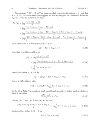 Directional derivative and gradient | PDF