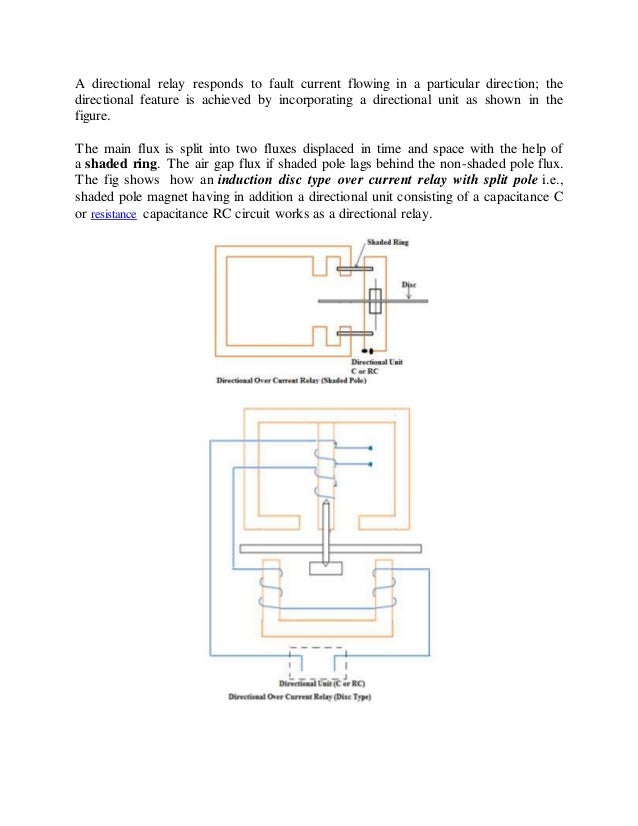 Directional over current relay