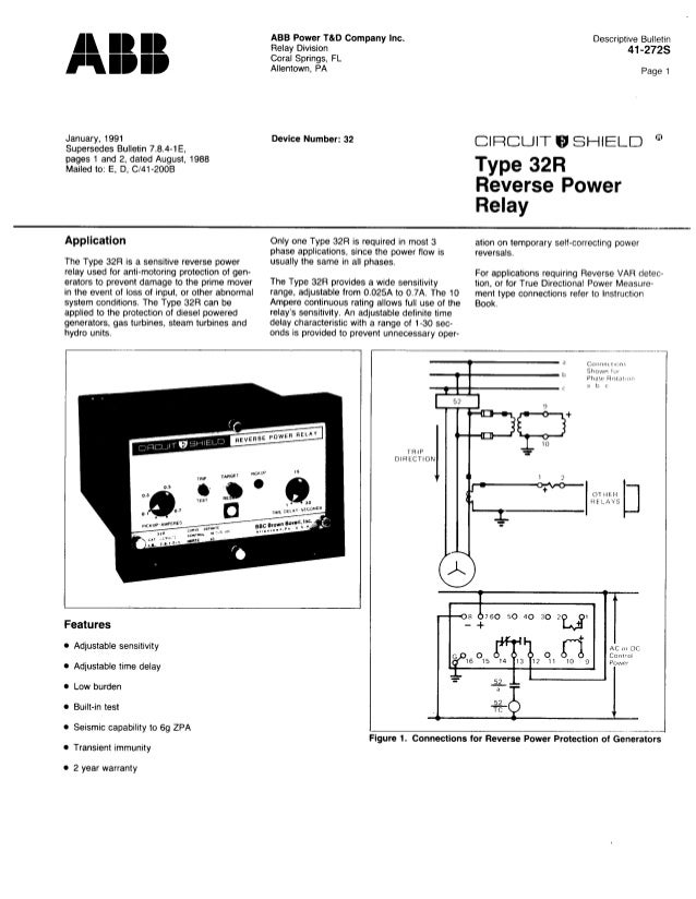 Directional power relay