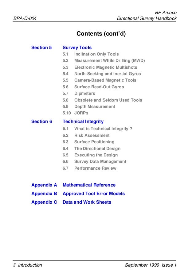 Directional Survey Hand Book - directional survey hand book 1 upstream technology group 2 issue 1 september 1999 3