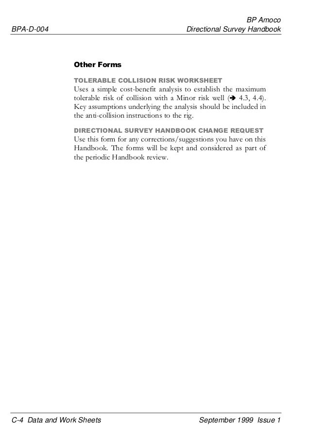 Directional survey hand book Directional survey hand book