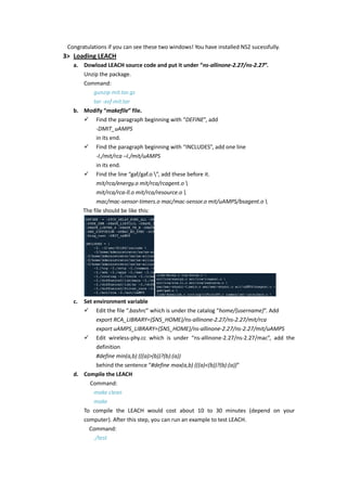 Direction of building ns2 using cygwin under windows system | PDF