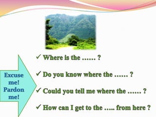 Facing you!In front  of