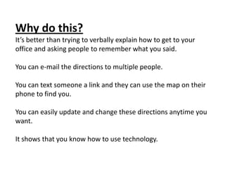 Directions To My Office Directions To My Office